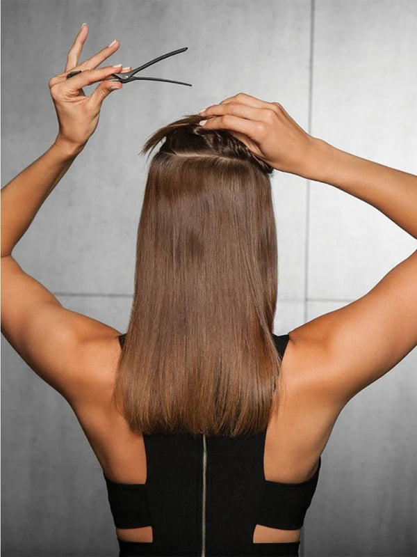 16" Straight HF Synthetic Hair Extensions Kit (8 Piece) | Hairdo image 2