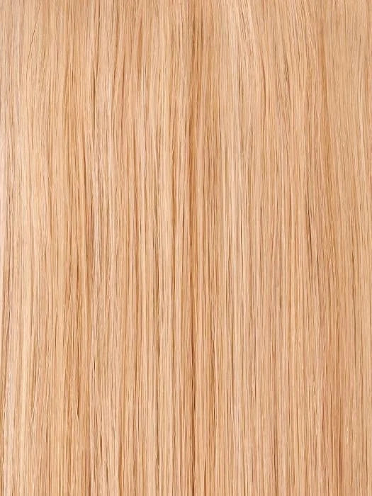 Jon Renau easiVolume 10 inch straight light blonde hair extension close up showing smooth silky strands