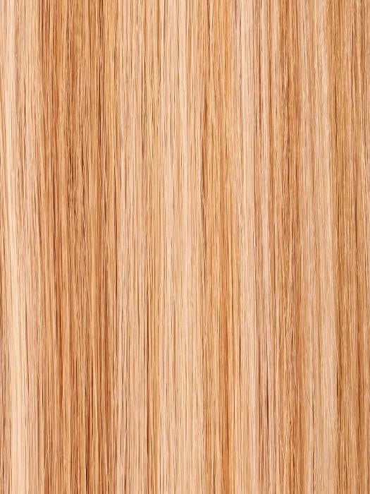 Jon Renau easiVolume 10 inch straight honey blonde clip in hair topper extension with smooth texture