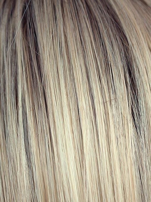 Wigalert close up of layered dark brown wig for women showing realistic textured strands and natural highlights