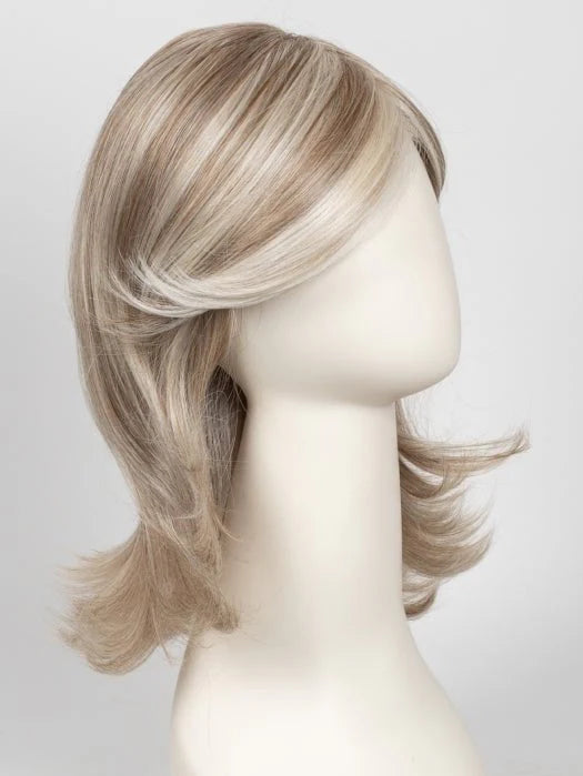 Raquel Welch Goddess wig by First Lady Products light ash blonde layered shoulder length with side sweep