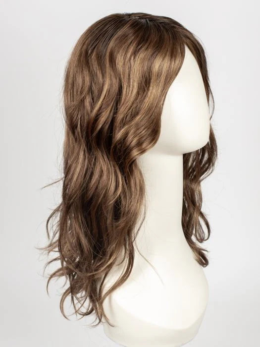 Ellen Wille Arrow lace front wig medium brown wavy shoulder length style with side swept bangs