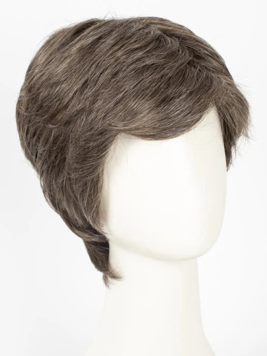 HairUWear men's gray wig realistic short layered textured style with natural hairline for everyday wear